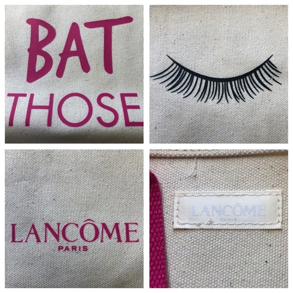 “BAT THOSE EYELASH” Canvas Bag (LANCOME) NWT - Picture 5 of 8
